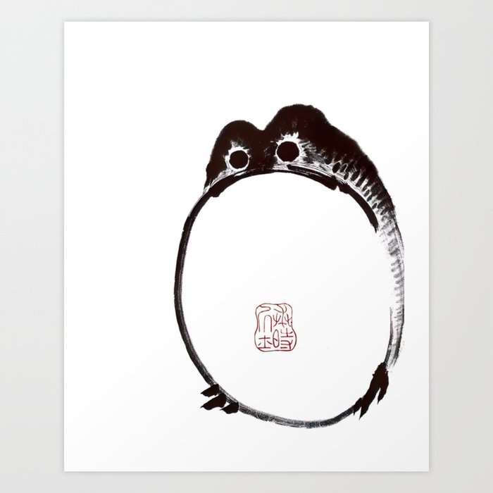 Matsumoto Hoji Frog Japanese Art Art Print