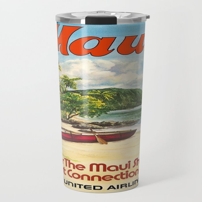 Vintage poster - Maui Travel Mug