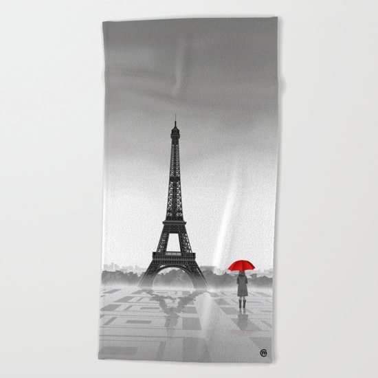 Paris Beach Towel