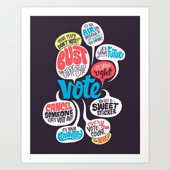 Vote! Art Print