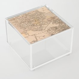 Vintage Northern Europe Map Acrylic Box