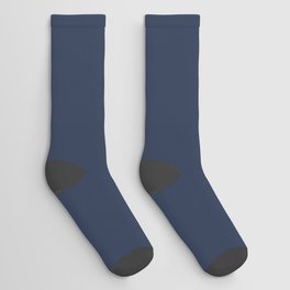 INDIGO BLUE Deep Navy solid color Socks