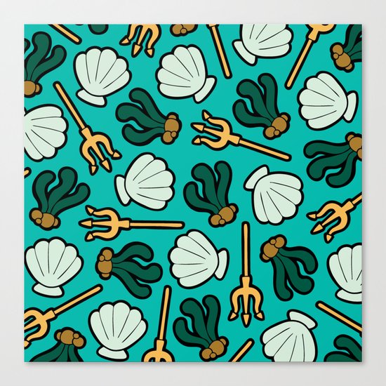 Under the Sea Pattern Canvas Print