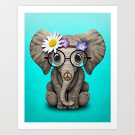 baby elephant art prints