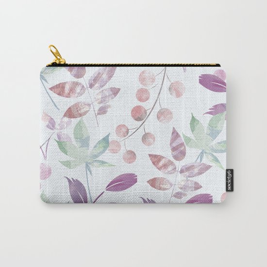 Flower Pattern Carry-All Pouch