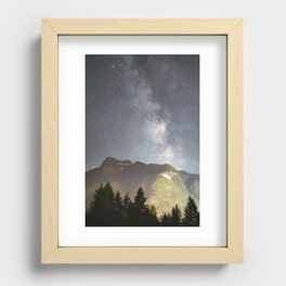 Milkyway Mountain Recessed Framed Print