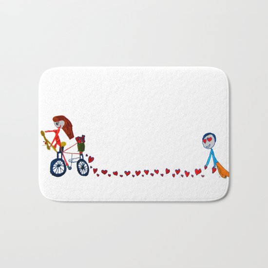 I'm in love | Be my Valentine | Kids Painting Bath Mat