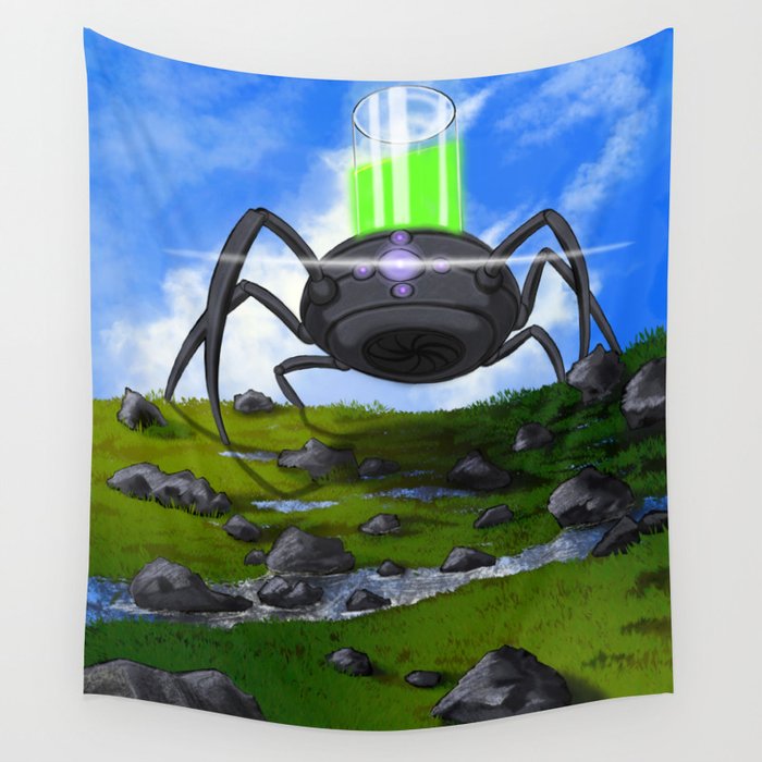 The Trash Collector  Wall Tapestry