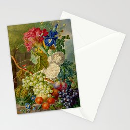 Jan van Os "Still Life with Flowers and Fruit" Stationery Card