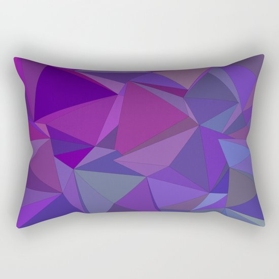 Chaotic purple tiles Rectangular Pillow
