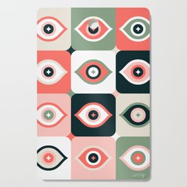 Checkered Retro Eyes – Watermelon Cutting Board