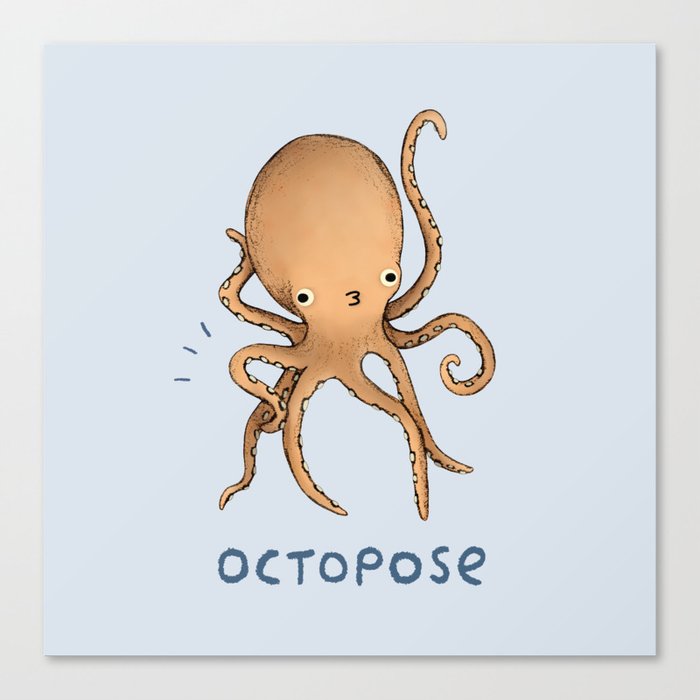 Octopose Canvas Print