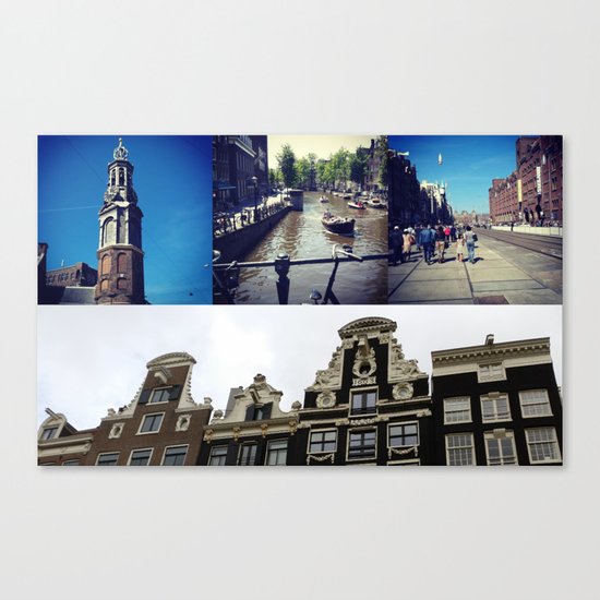 Photo collage Amsterdam 2 Canvas Print