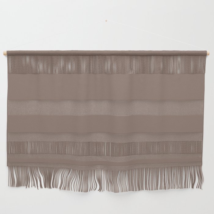 Dark Brown Solid Color Pairs PPG Derby Brown PPG1073-6 - All One Single Shade Hue Colour Wall Hanging