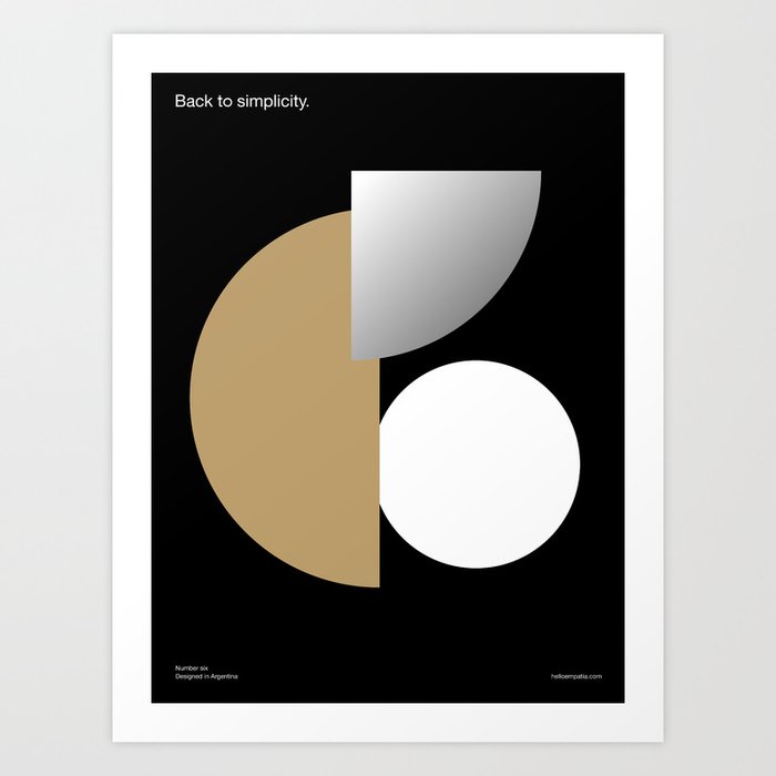 Geometric Six  Art Print