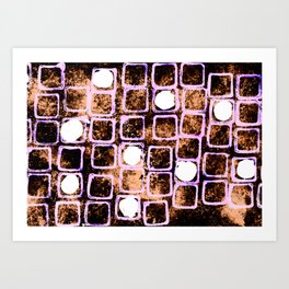Stamped Design Art Prints Society6 Nuclear Night Art Print