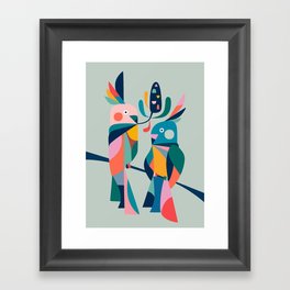 Cockatoo Love Framed Art Print