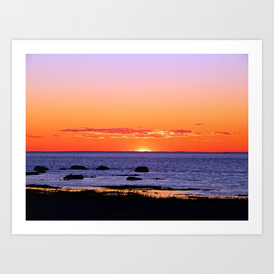 Stunning Seaside Sunset Art Print