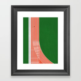 Athletics | Runner  Framed Art Print
