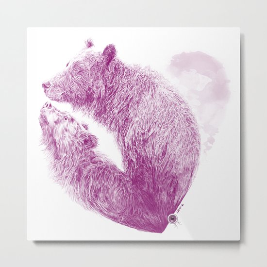 Bear your Heart Metal Print