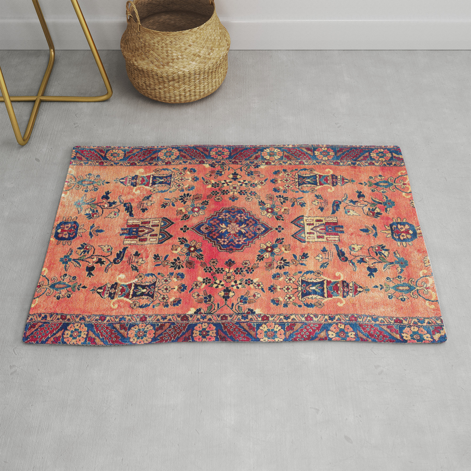 silk rug