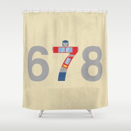 Prime Number Shower Curtain