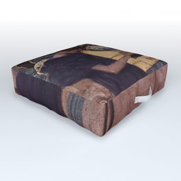 Gustav Klimt - The Music Outdoor Floor Cushion | Satyr, Decor, Bavarianstatepai, Oilpaint, Vintage, Mystical, Artprint, Illustration, Canvas, Poster 