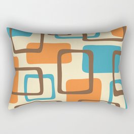 Mid Century Modern Abstract Squares Pattern 421 Rectangular Pillow