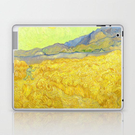Vincent van Gogh "Wheatfield with a reaper" Laptop & iPad Skin