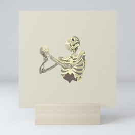 Praying Skeleton Mini Art Print