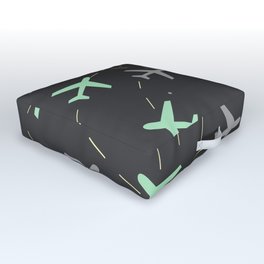 Planes Outdoor Floor Cushion