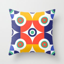 Colorful Circles Throw Pillow