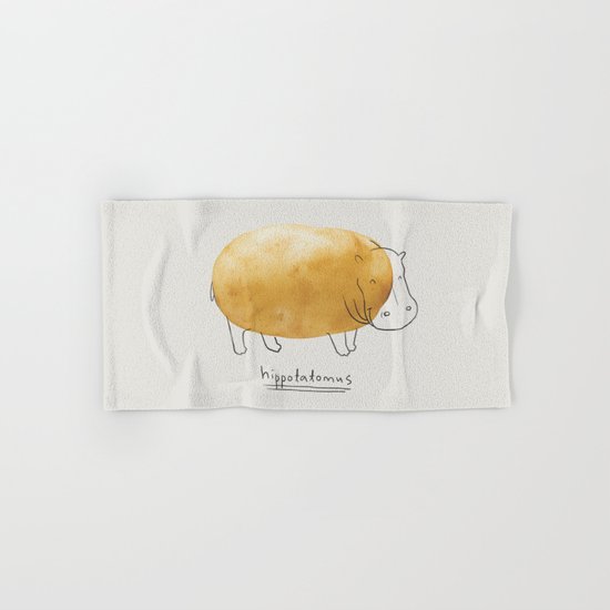 Hippotatomus Hand & Bath Towel