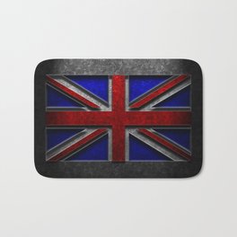Union Jack Stone Texture Repost Bath Mat | Background, Color, Country, Britain, Material, British, Standard, Symbol, Pattern, Design 