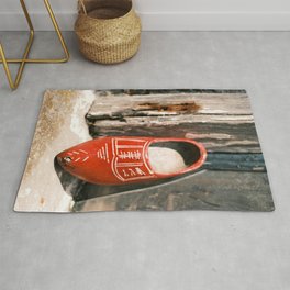 Authentic Dutch Red Wooden Clog | Elburg The Netherlands | Street Photography | Fine Art Photo Print Rug