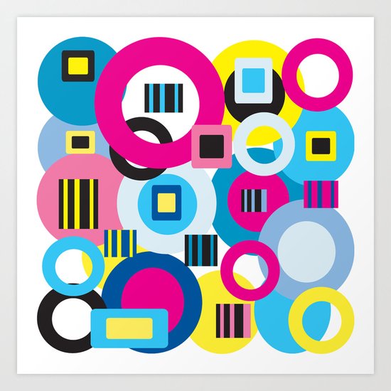 Colorful pattern Art Print