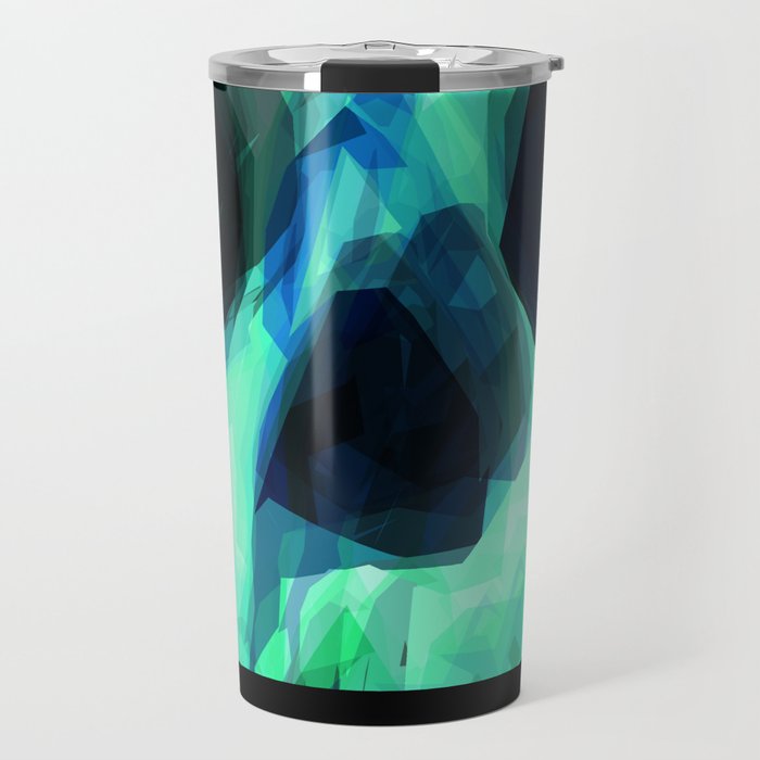 Blue Skull Travel Mug