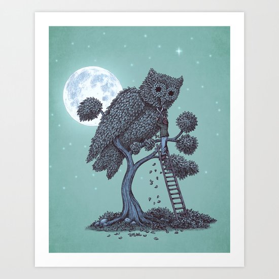 The Night Gardener Art Print