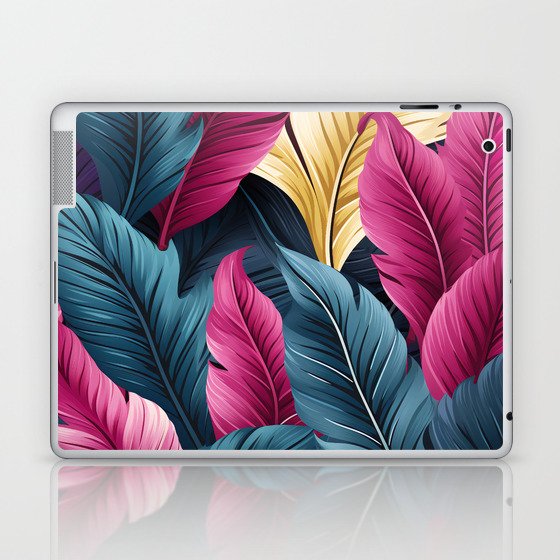 Colorful bird feathers Laptop & iPad Skin