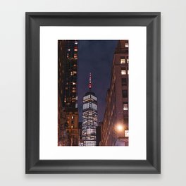 New York City at Night | NYC | Travel Photography Framed Art Print