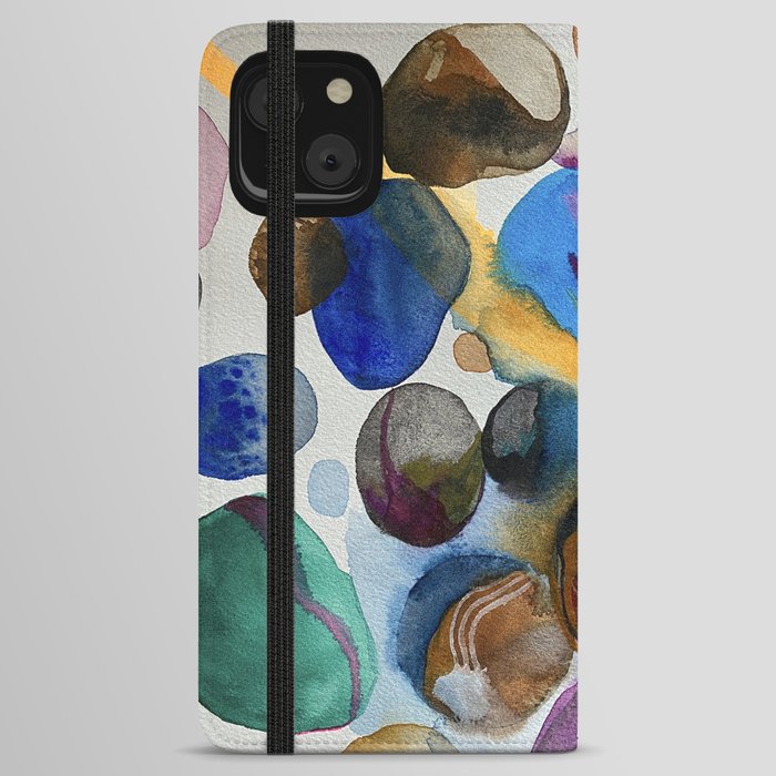 Orange Abstract iPhone Wallet Case