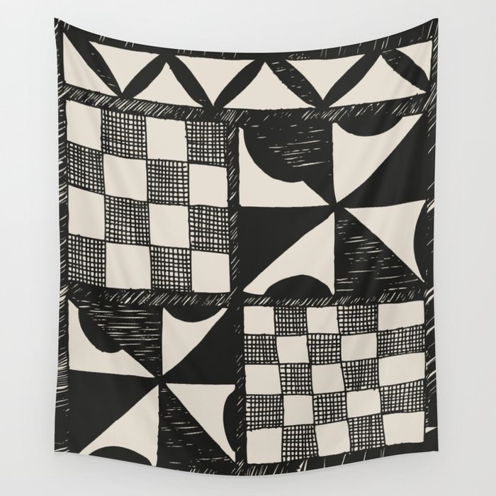 Tapa | Barkcloth | Pacifica | Pasifica | Abstract Patterns | Pacific Islands | Tribal | Ethnic | Wall Tapestry