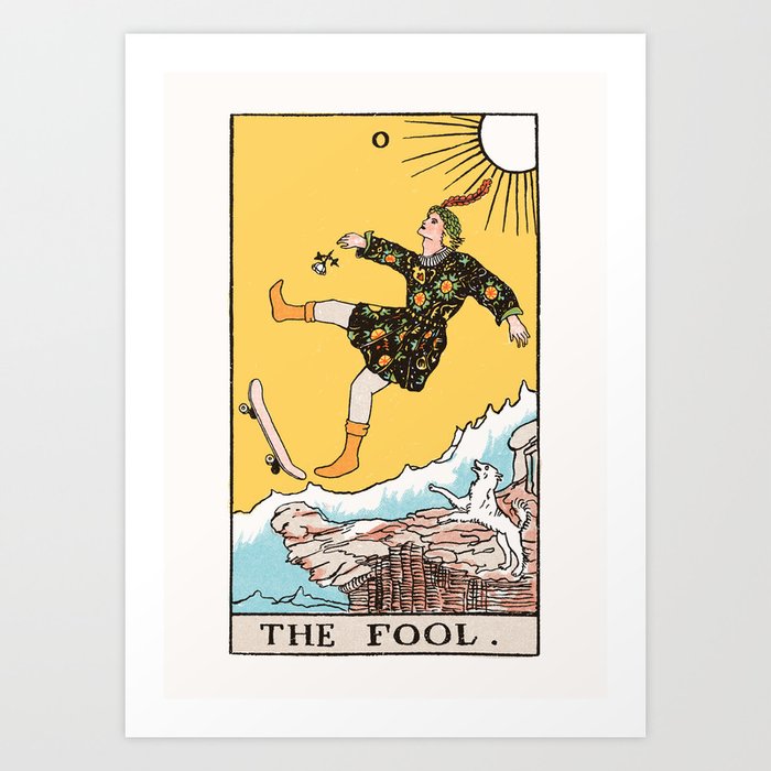 The Fool - Tarot Deck : Skateboard Art Print