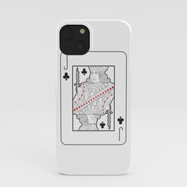 Single playing cards: Jack of Clubs iPhone Case