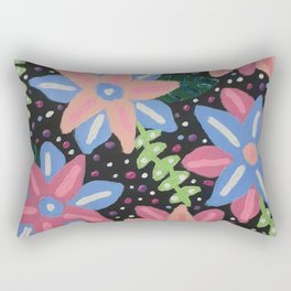 Garden Party Abstract  Rectangular Pillow