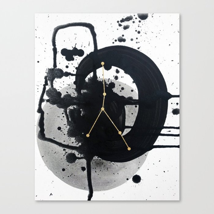 Cancer - Abstract Zodiac Constellation Canvas Print