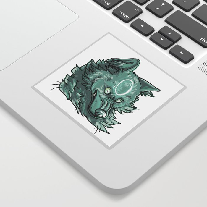 Ghost Wolf Moon Sticker