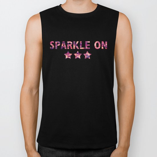 Sparkle On Biker Tank