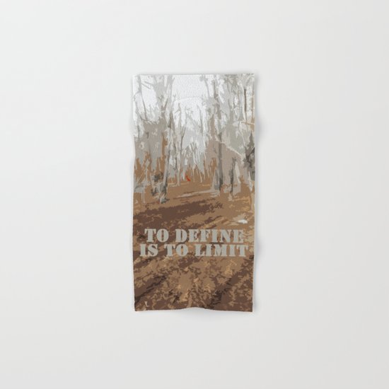 Oscar Wilde #6 To define is to limit Hand & Bath Towel