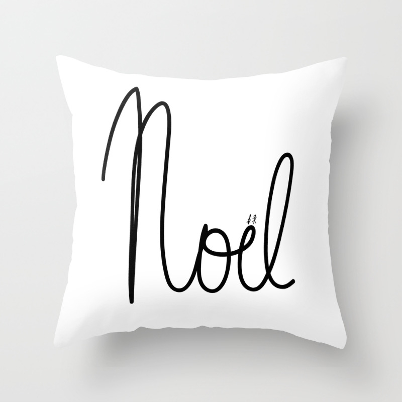 Noel Throw Pillow By Petitsourire Society6